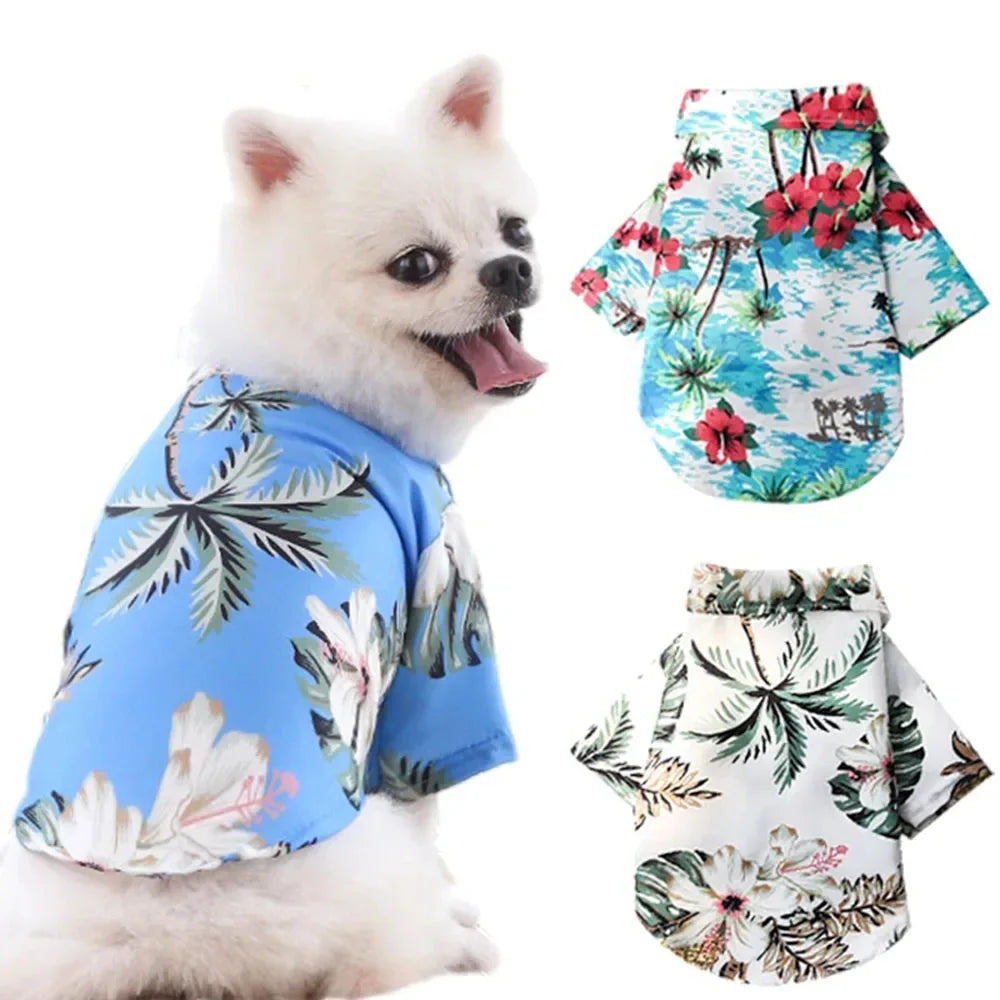 Hawaiian Tropical Hunde-T-Shirts